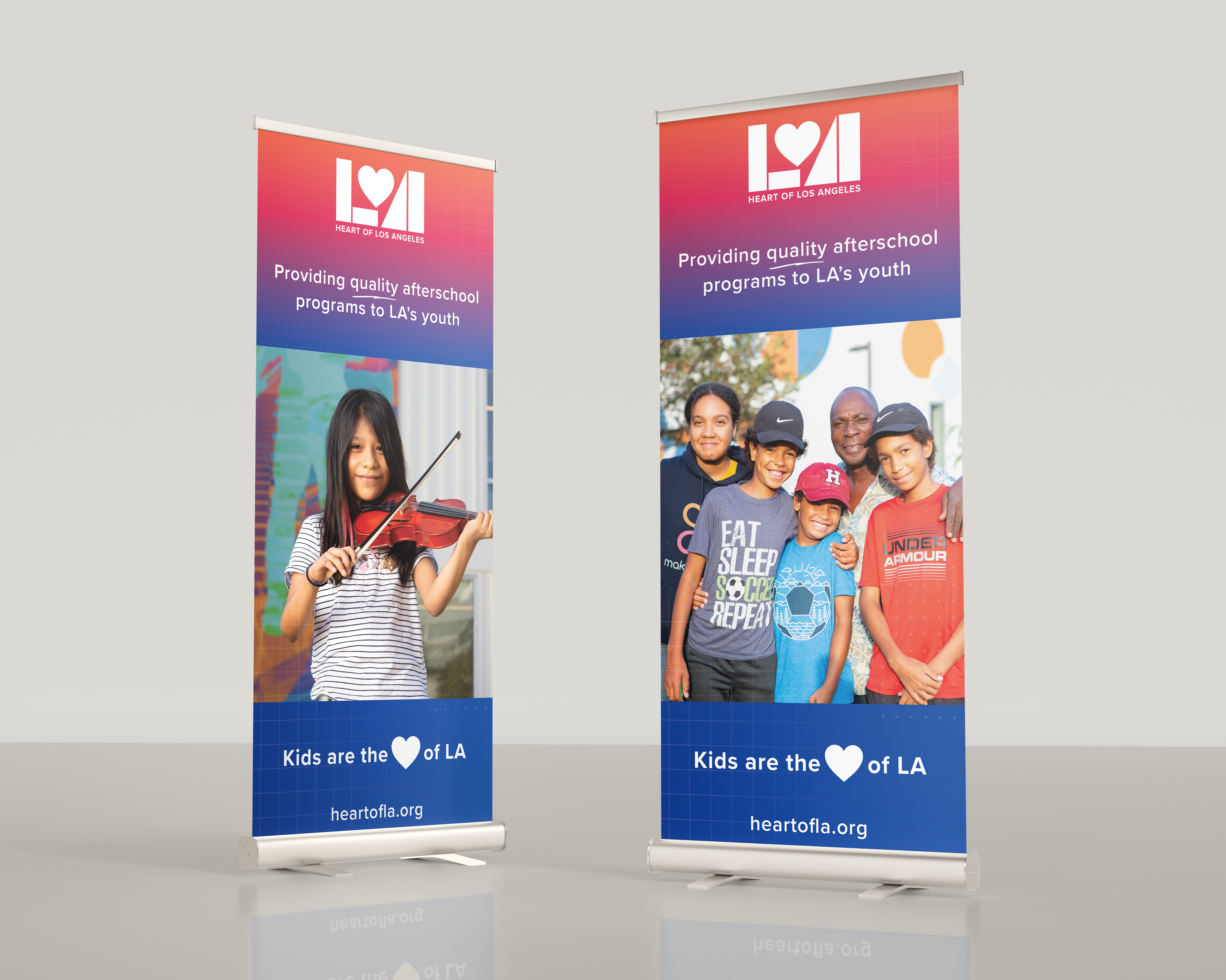 Heart of LA Retractable Banner Mockup