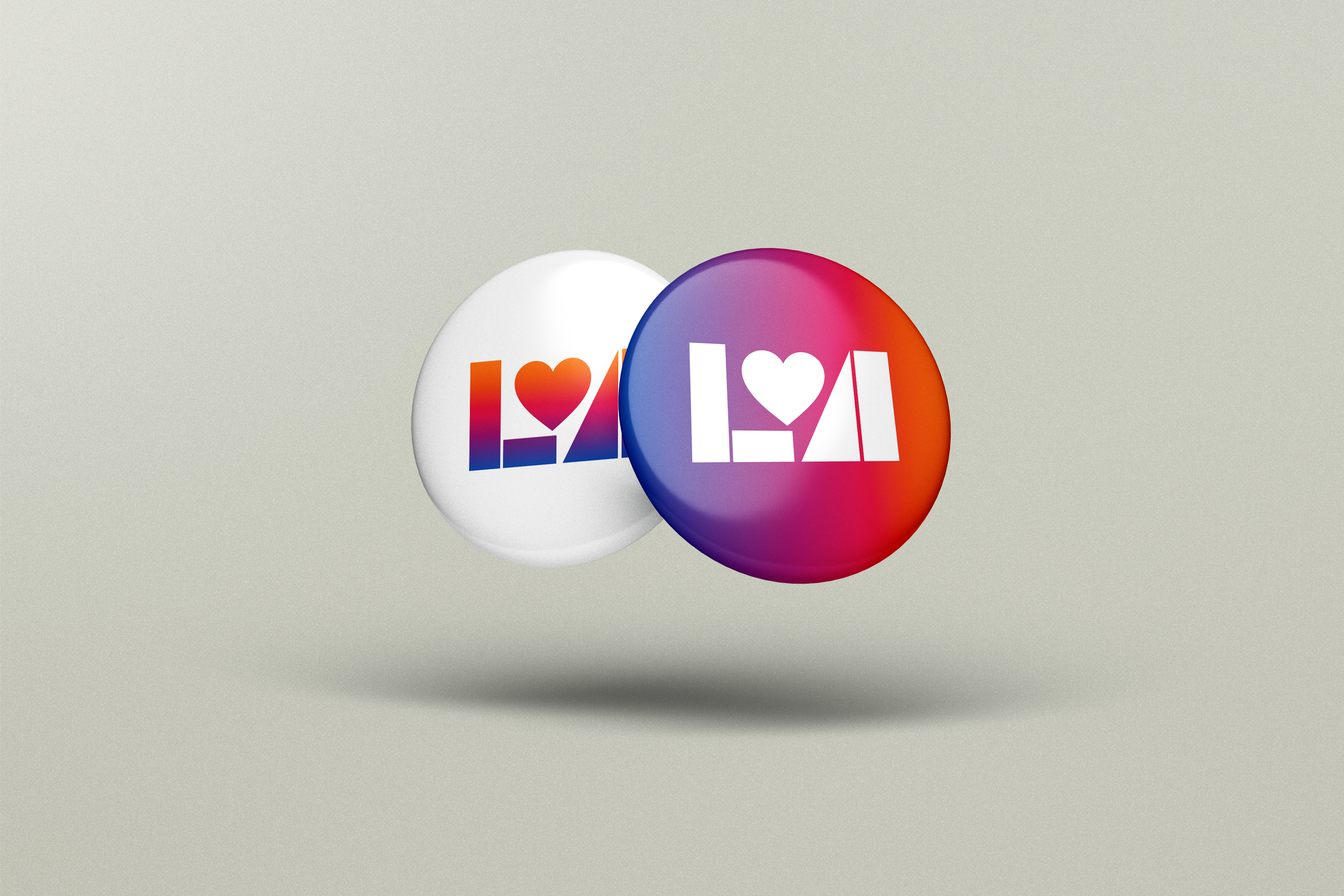 Heart of LA Pins Mockup